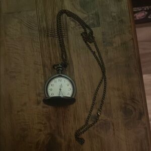 Vintage Style Pocket Watch with Chain
